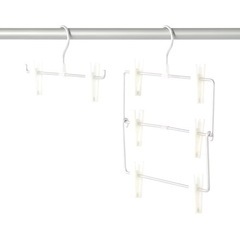 【残4本】無印良品　アルミハンガー・パンツ／スカート用の画像