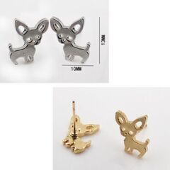 チワワのピアス2個セット（新品）の画像