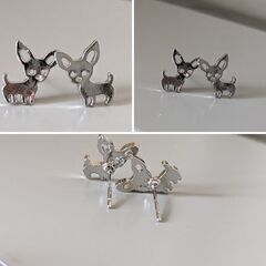 チワワのピアス2個セット（新品）の画像
