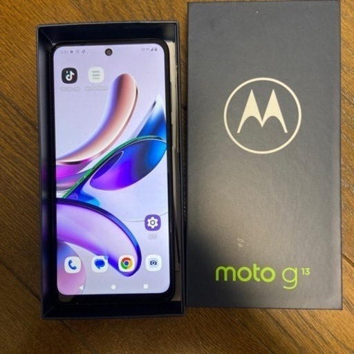 SIMフリースマホ　moto g13 新品未使用！