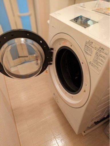 【受付終了】TOSHIBA ドラム式洗濯機 乾燥機能つき ZABOON　TW-127X9L 動作確認済み 説明書あり 付属品あり   