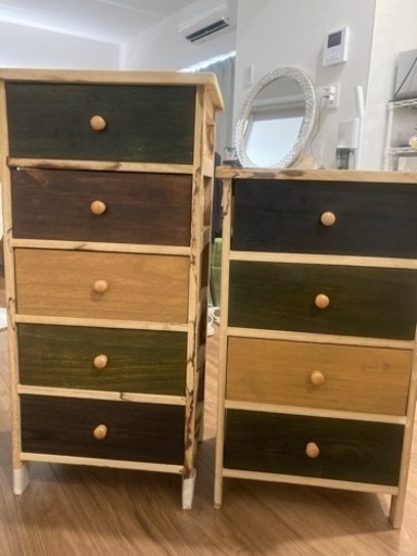 決まりました‼️収納引き出し家具 2個セット