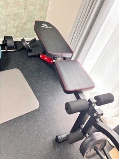 トレーニングベンチ　プレート付き　引越しの為7月限定出品