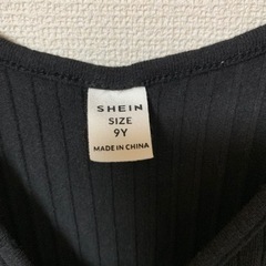 ⬜︎【SHEIN】カシュクール風　ノースリ　オールインワン　9Yの画像