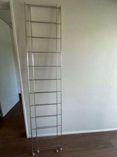 無印良品　ステンレスユニットシェルフ用帆立　210cm 2本