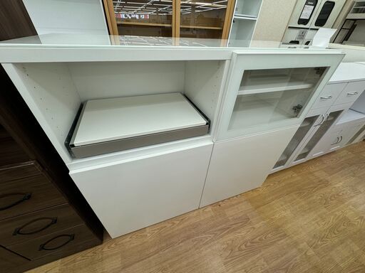 ★ジモティ割あり★ IKEA カウンター ホワイト H104×W120×D42 クリーニング済み KJ5667