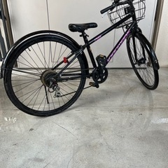 子供用26インチ自転車、黒の画像