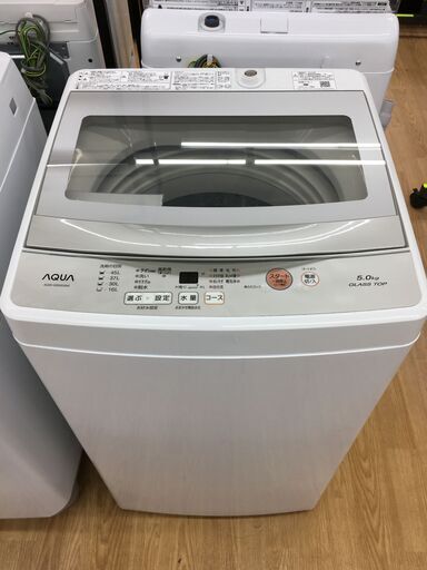 ★ジモティ割あり★ AQUA　アクア 洗濯機 AQW-G50G(W) 5.0kg 19年製 動作確認／クリーニング済み SJ6202