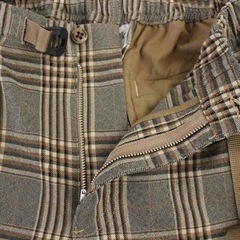 GRAMICCI×EDIFICE417別注フランネルブラウンチェックスラックスの画像