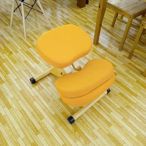 ★ジモティ割あり★ イス　健康器具　オレンジ　クリーニング済　YJ3216