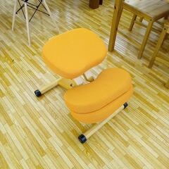 ★ジモティ割あり★ イス　健康器具　オレンジ　クリーニング済　Y...