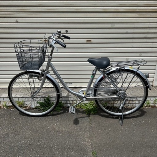 自転車 シルバー ママチャリ 
24インチ