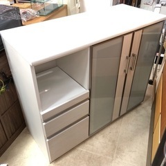 食器棚 ロータイプ ホワイト