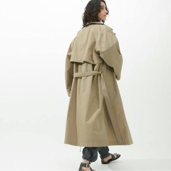 UNIQLO  U フーデッドロングコート　Lサイズの画像