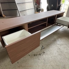 ニトリ製　テレビボード　テレビ台　ローボード　ＢＬＯＯＭ　１８０ＬＢ－ＭＢＲ　ブラウン　の画像