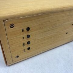 木製デジタル時計・温度計（USBケーブル付き）の画像