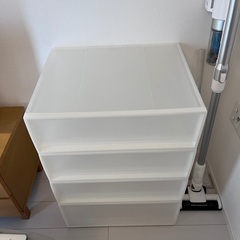 【無料】無印衣装ケース4段