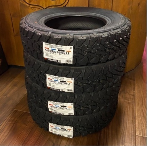 工賃税込み★新品★軽トラ★軽バン★専用★LTタイヤ★4本★YOKOHAMA★ジオランダー M/T★2024年製造
