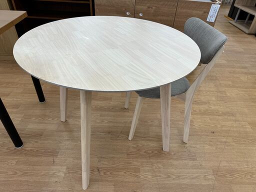 ★ジモティ割あり★  ダイニングセット1人用 ナチュラル H75×W90×D90 クリーニング済み KJ5677