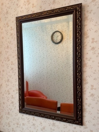 値下げ‼️月末まで‼️日本橋高島屋　装飾美しい　壁掛けミラー　鏡