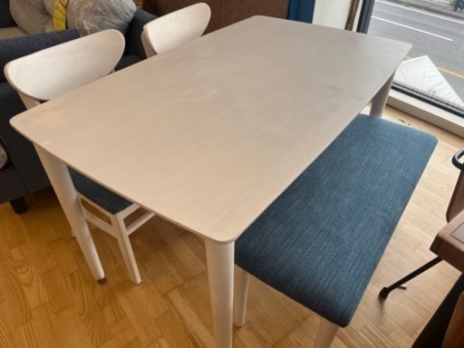 N689★サンウッディ製★ダイニング４点セット★ダイニング★幅1250mm