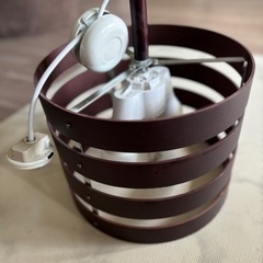 ペンダントライト　ダークブラウン　木目
の画像