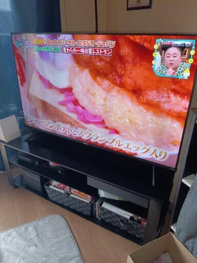 【お引渡し決定】55インチTV、TV台