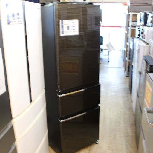 【川崎市宮前区リサイクルオフ】三菱　MR-CX37FL-BR　2021年　3ドア冷蔵庫　冷蔵285L/冷凍80L