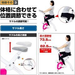 【無料】ALINCO / フィットネスバイク / クロスバイク / 静音 / サドル調整 / 折りたたみ / 初心者向けの画像