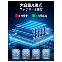 新品未使用品です❣️家庭用洗車機 バッテリー2個付き 高圧洗浄機 花水やり 塀洗浄 ペットシャンプー 洗車 ベランダ 車 バイク 自転車 コードレス 水はバケツや川などでも 水浴びの画像