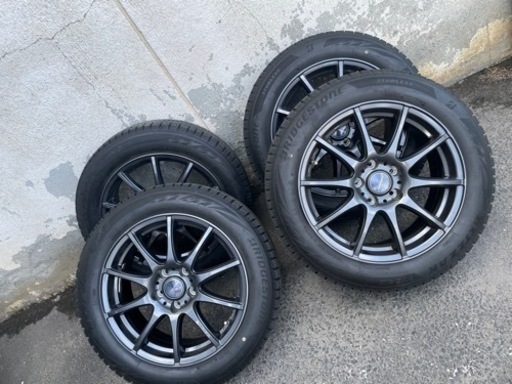 ブリジストン スタッドレスタイヤ ホイル付き 4本 バリ溝！美品