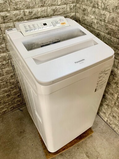 【美品】大阪送料無料★3か月保障付き★洗濯機★2018年★パナソニック★7.0kg★NA-FA70H6-W★S-151