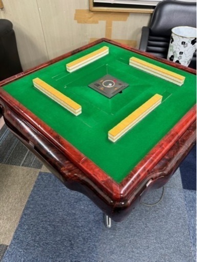 麻雀台パイ付き、 椅子付き