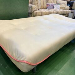 愛品館八千代店】ホワイト ソファベッド
