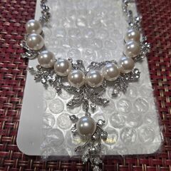 パールネックレス　ウエディング　ピアスの画像