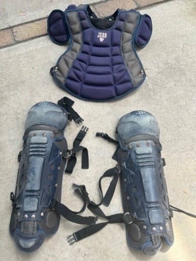 少年野球　キャッチャー防具　レガースセット