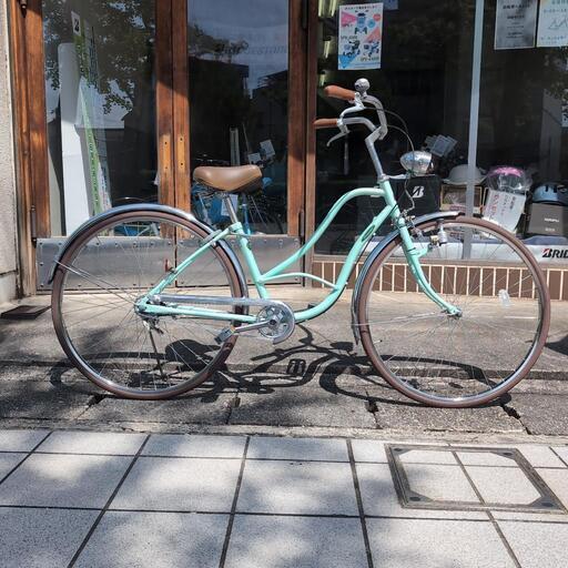 ビーチクルーザー風シティサイクル□リユース自転車□ (河上兄弟