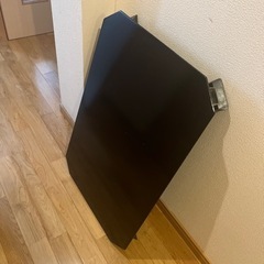 【中古品】折りたたみ机　黒　ブラックデスク