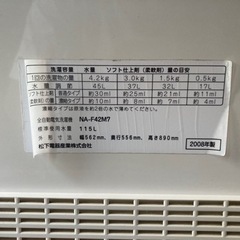 4.2kg洗濯機の画像