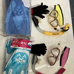 シュノーケルセット(フィン付) 2つ