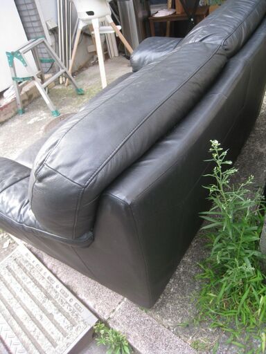 IDC大塚家具 Leather world レザーワールド 本革 2人掛けソファ W165cm 2Pソファ 中古品 近く無料配達