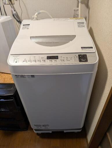 洗濯機 シャープ es tx5e 2020年製 1人〜2人向きの小型 乾燥機能付き