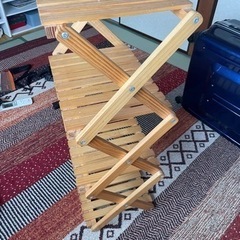 木製折りたたみラック