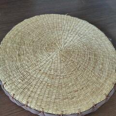 涼しい自然素材 い草クッション二枚の画像