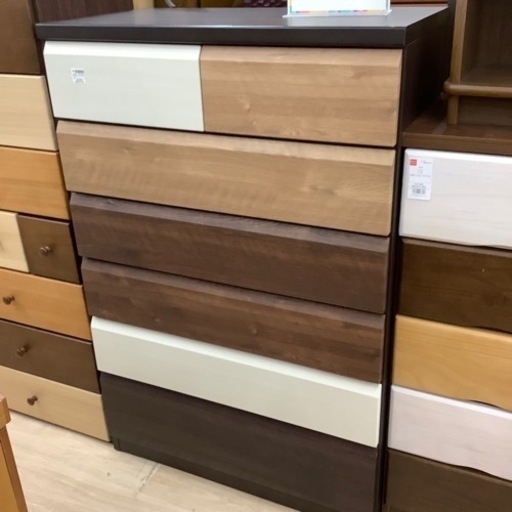 【サンコウ】マルチカラー6段チェストのご紹介です【トレファク東大阪箕輪店】