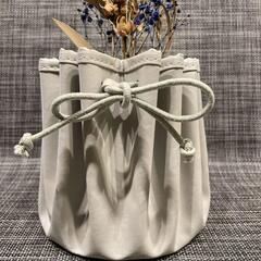フラワーベース・花器カバー＆ドライフラワーセットの画像