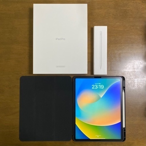 iPad Pro 12.9インチ Wi-Fi 128GB スペースグレイ 第4世代＋Apple Pencil第2世代＋ペーパーライクフィルム＋ケース