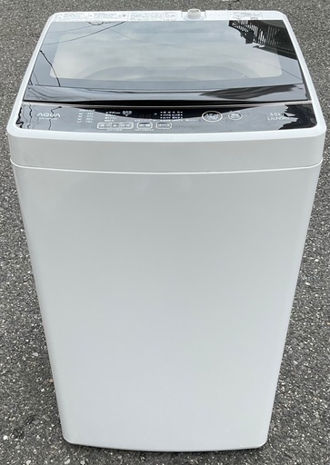 【RKGSE-186】特価！アクア/AQUQ/5kg/全自動洗濯機/AQW-G50GJ/中古/2019年製/当社より近隣地域無料配達
