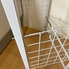  山善 YAMAZEN ゴミ箱上ラック　幅40-55×奥行45.5×高さ85cmの画像