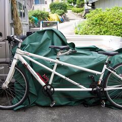 タンデム自転車 対面渡し シマノディレーラー アルミフレーム